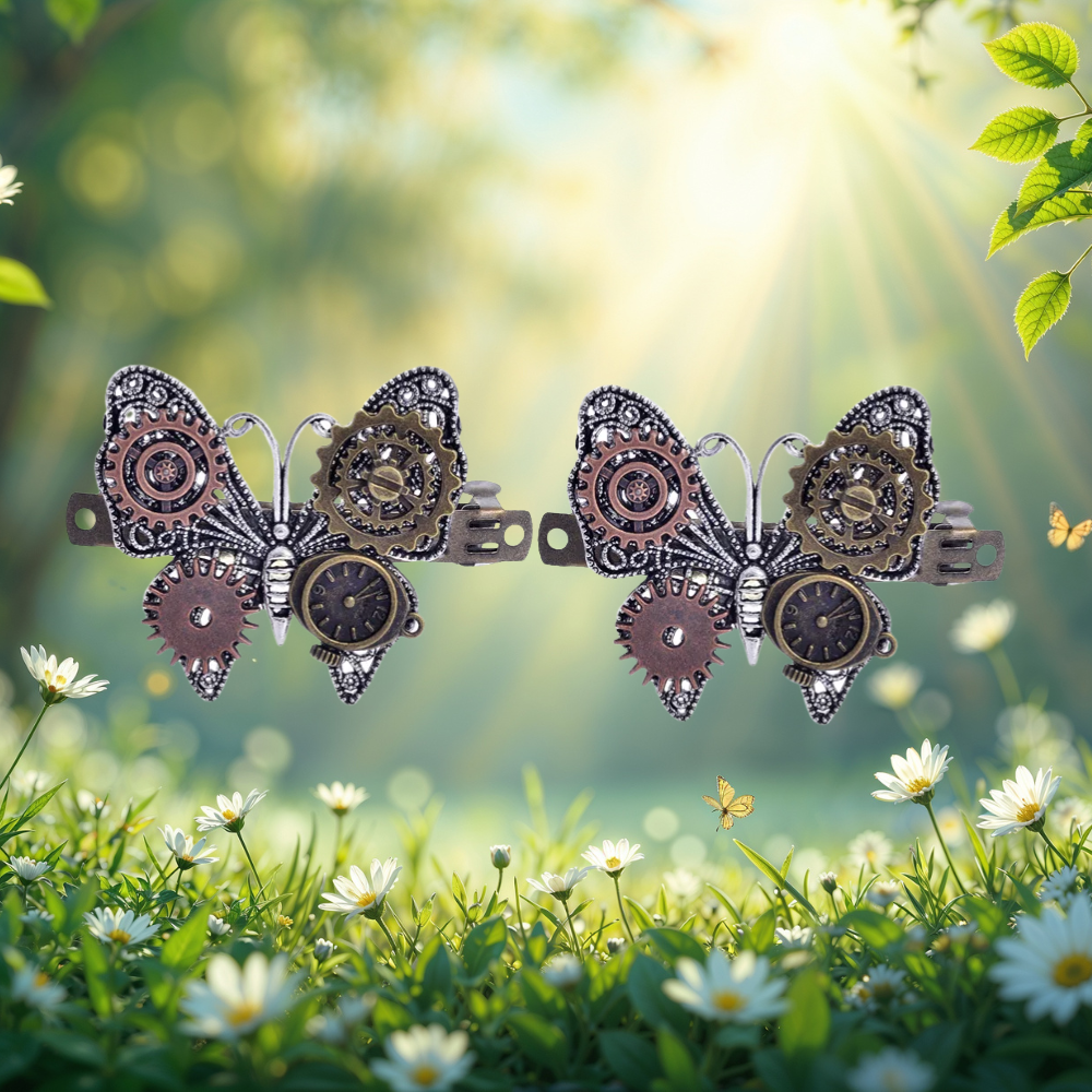 barrette cheveux femme papillons acheter en lot 2 barrettes