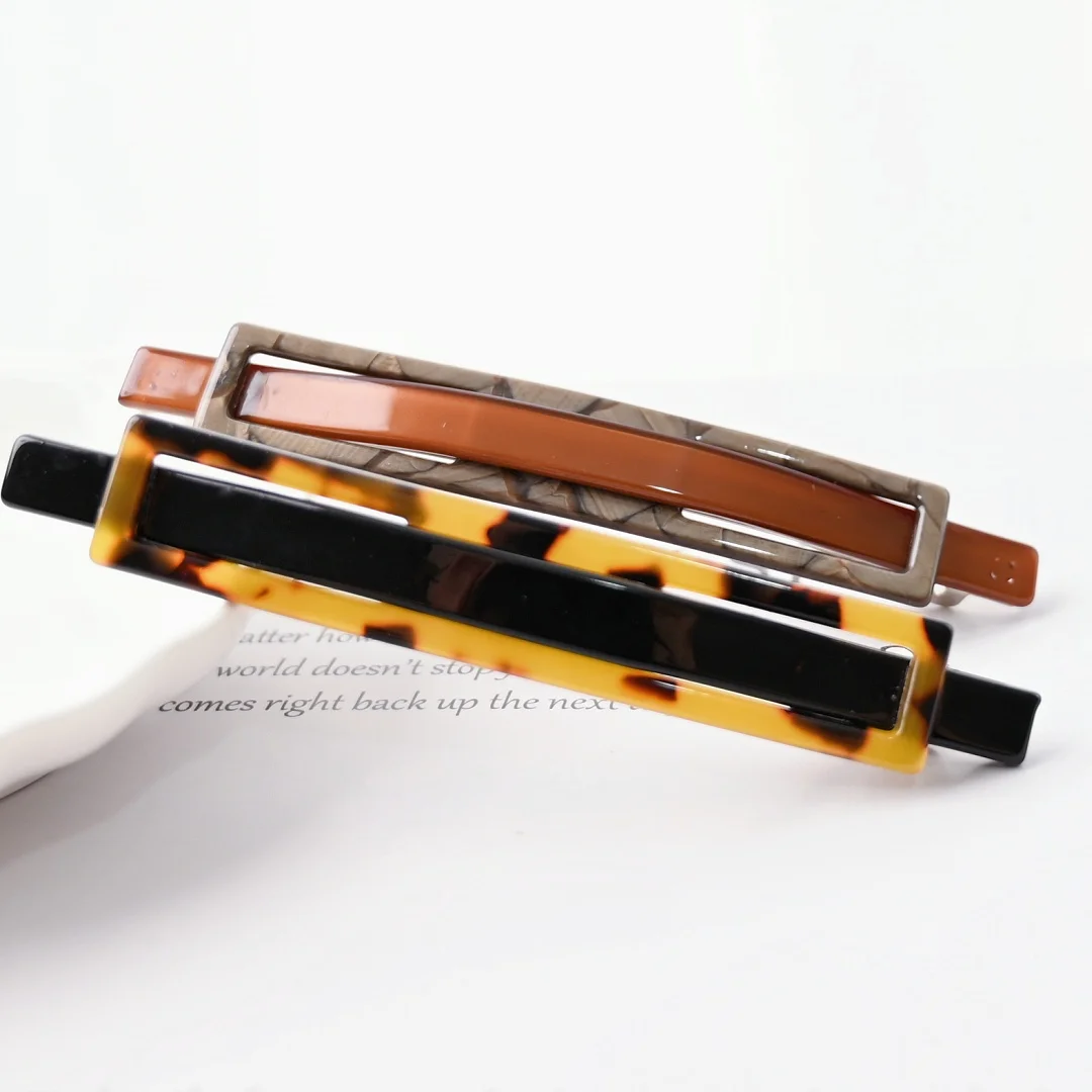 barrette pour les cheveux lot 2 noir brun