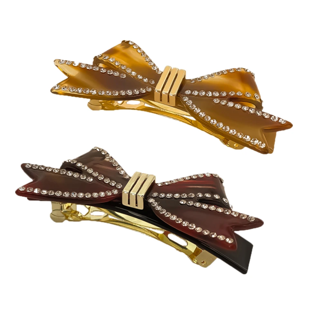 barrettes Khaki et rouge noir