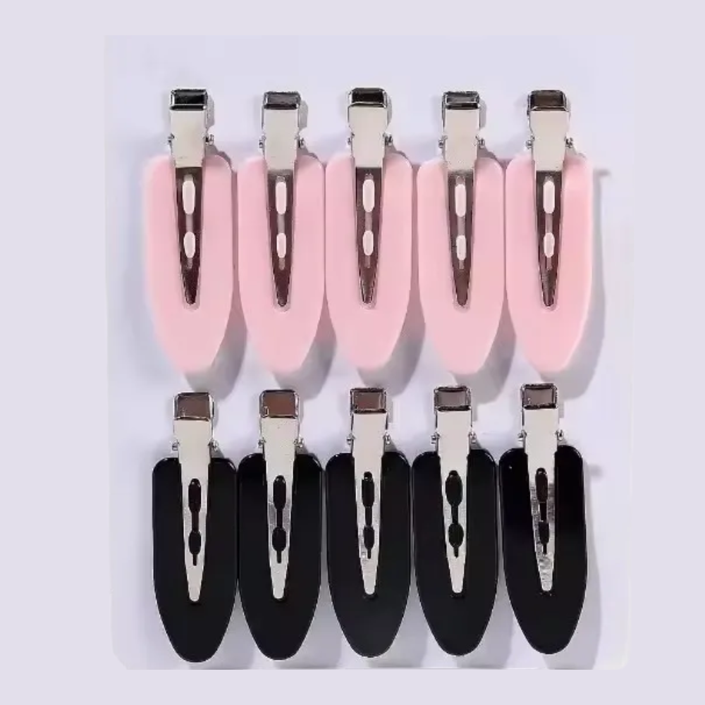 photo barrette cheveux femme couleurs 5 rose 5 noir