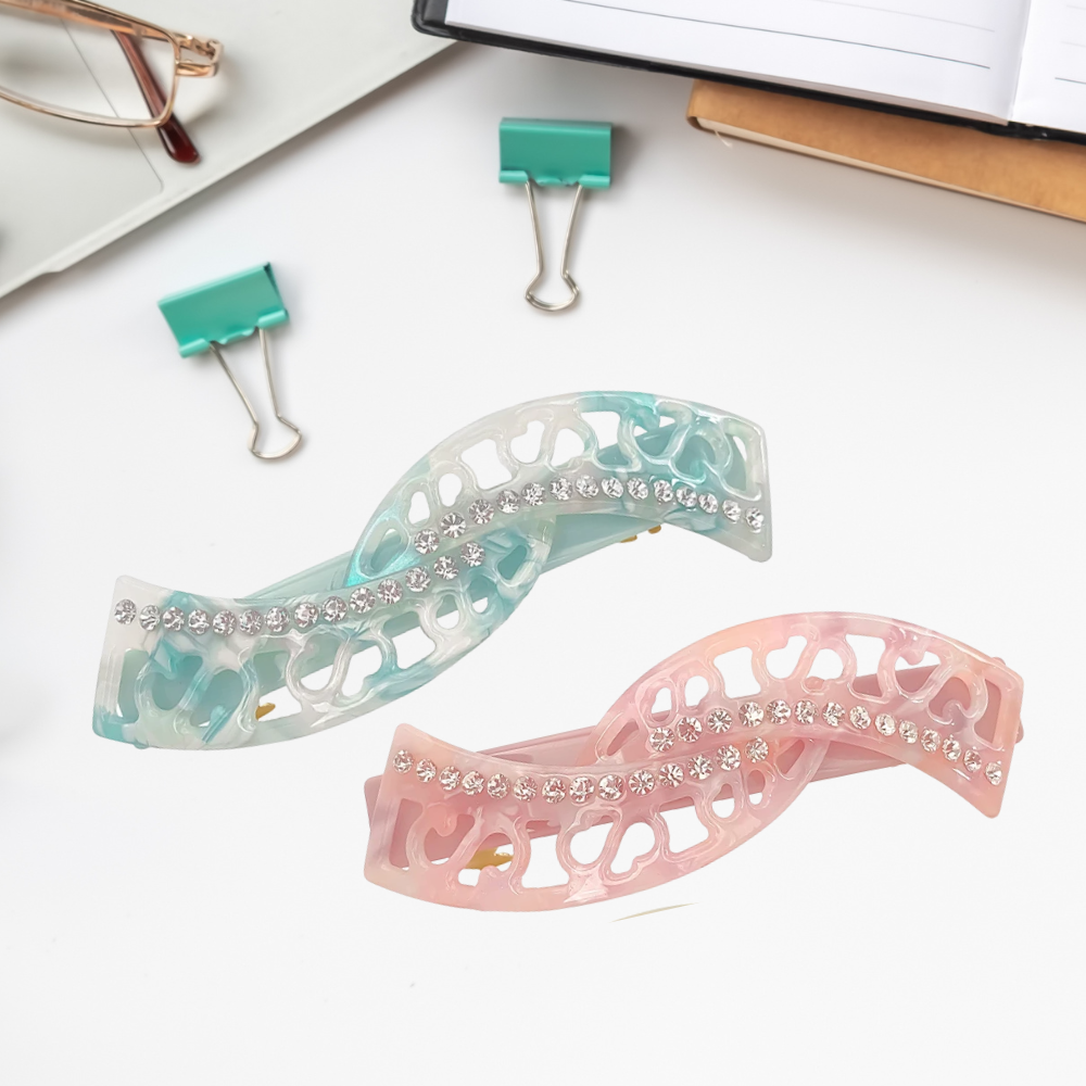 2 barrettes exposées sur bureau travail