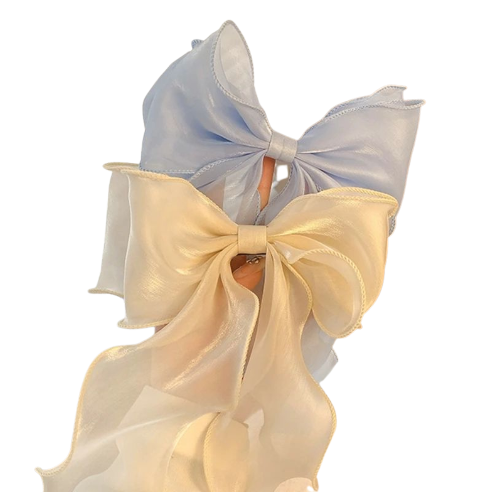 acheter barrette cheveux champagne et bleu en lot de 2