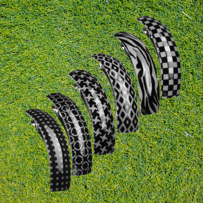 barrette couleur noir exposer sur gazon lot 6