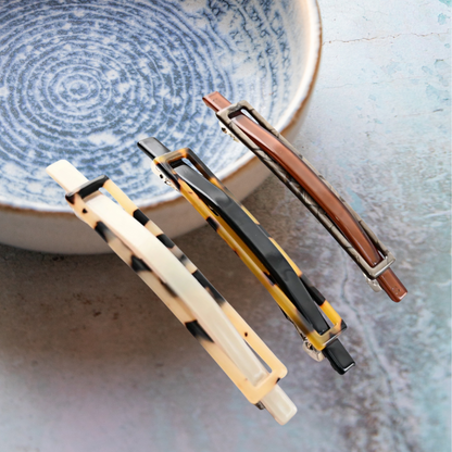 barrette pour les cheveux exposée sur table lot de 3
