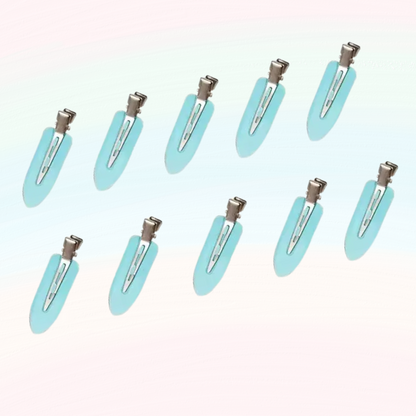 photo barrette cheveux femme couleur bleu